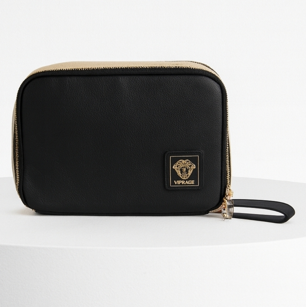 Versace Cosmetic Bag/Wristlet Travel Storage Toiletries Brand New